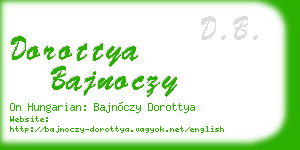 dorottya bajnoczy business card